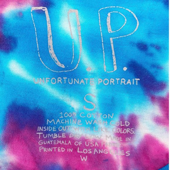 U.P. Unfortunate Portrait Up-Cycled Mail Models Tee - Size Small - Picture 6 of 7